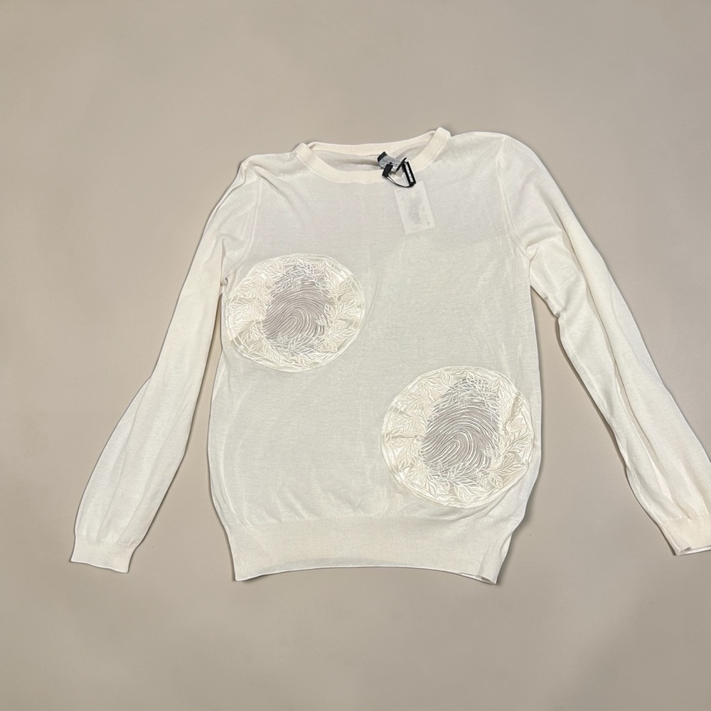 Emporio Armani Ivory Knit Sweater